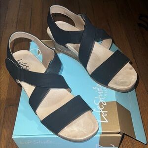 Life Stride Women's Black Sandals